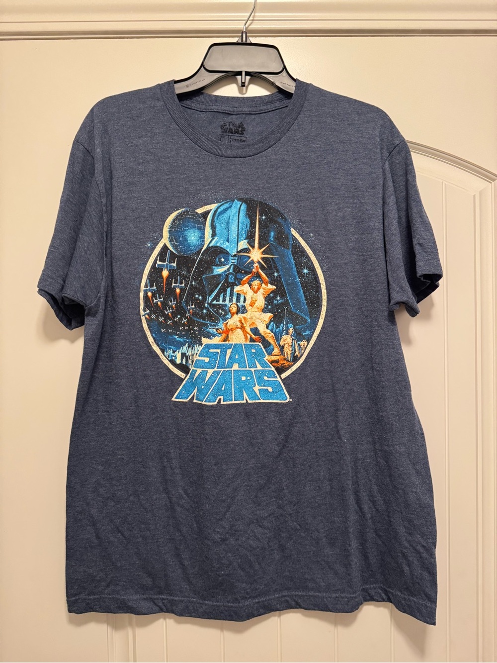Hanes  Star Wars Heather Gray Crewneck Graphic Tee